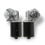 AxiPro compacte motorreductor RWM76 met geïntegreerde DC-motor en wormwielreductor voor industriële aandrijvingen.